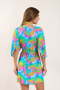 Model Back: Rio De Sol Vestito Da Spiaggia Fusion Mini Dress