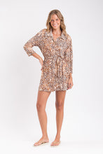 Carica l&#39;immagine nel visualizzatore di Gallery, Image 06: Rio De Sol Vestito Da Spiaggia Leopard Chemise
