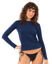 Carica l&#39;immagine nel visualizzatore di Gallery, Gallery: Rio De Sol Reggiseno Navy Rash-Guard
