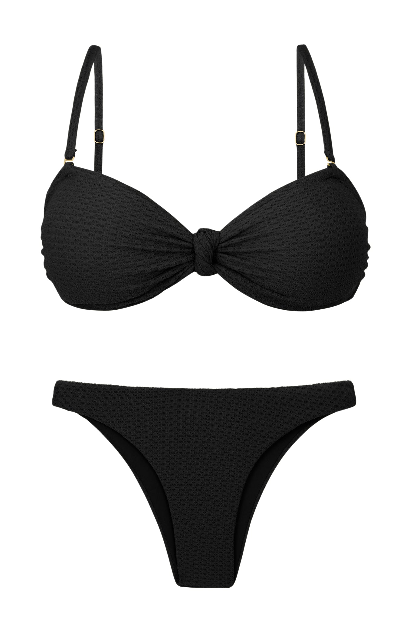 Product Front: Rio De Sol Completo Set Bora-Black Bandeau-Joy Leblon