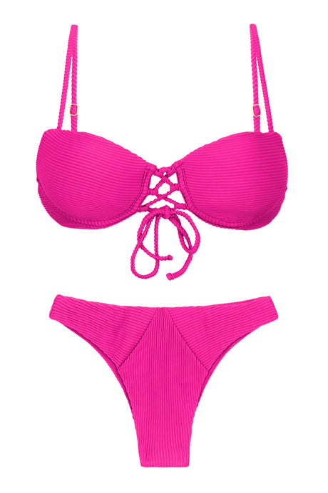 Product Front: Rio De Sol Completo Set Cotele-Amaranto Balconet-Pushup Lisboa