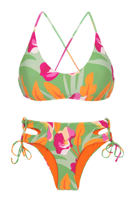 Product Front: Rio De Sol Completo Set Green-Bloom Bralette Madrid
