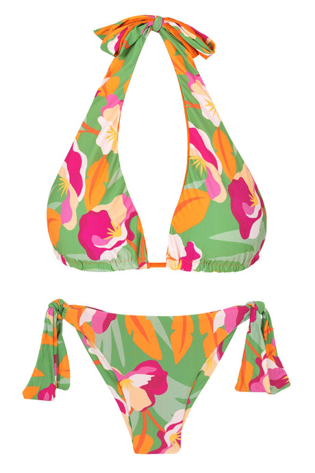 Product Front: Rio De Sol Completo Set Green-Bloom Halter-Double Italy