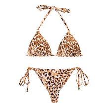 Carica l&#39;immagine nel visualizzatore di Gallery, Product Front: Rio De Sol Completo Set Leopard Tri-Inv Cheeky-Tie
