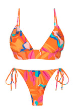 Carica l'immagine nel visualizzatore di Gallery, Product Front: Rio De Sol Completo Set Orange-Bloom Tri-Cos Ibiza
