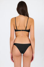 Carica l&#39;immagine nel visualizzatore di Gallery, Model Back: Rio De Sol Completo Set Shimmer-Black Bandeau-No Essential
