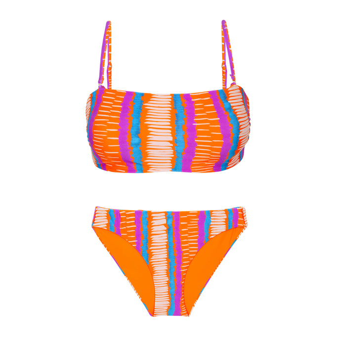 Product Front: Rio De Sol Completo Set Stripes Bandeau-Reto Essential-Comfy