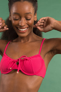 Image 08: Rio De Sol Reggiseno Top Dots-Virtual-Pink Balconet-Tie