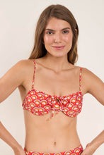 Carica l&#39;immagine nel visualizzatore di Gallery, Gallery: Rio De Sol Reggiseno Top Floral-Scales Balconet-Tie
