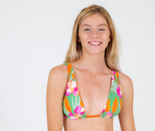 Carica l&#39;immagine nel visualizzatore di Gallery, Gallery: Rio De Sol Reggiseno Top Green-Bloom Halter-Double
