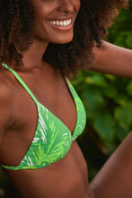 Carica l&#39;immagine nel visualizzatore di Gallery, Image 09: Rio De Sol Reggiseno Top Green-Palms Tri-Fixo
