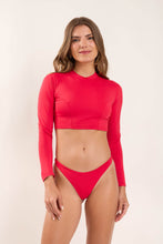 Carica l&#39;immagine nel visualizzatore di Gallery, Model Front: Rio De Sol Reggiseno Top Hibiscus Reef
