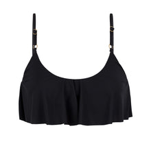 Carica l&#39;immagine nel visualizzatore di Gallery, Product Front: Rio De Sol Reggiseno Top Leopardo Black Babado
