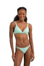 Carica l&#39;immagine nel visualizzatore di Gallery, Model Front: Rio De Sol Reggiseno Top Malibu-Menta Tri-Duo
