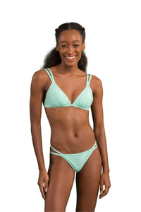Model Front: Rio De Sol Reggiseno Top Malibu-Menta Tri-Duo