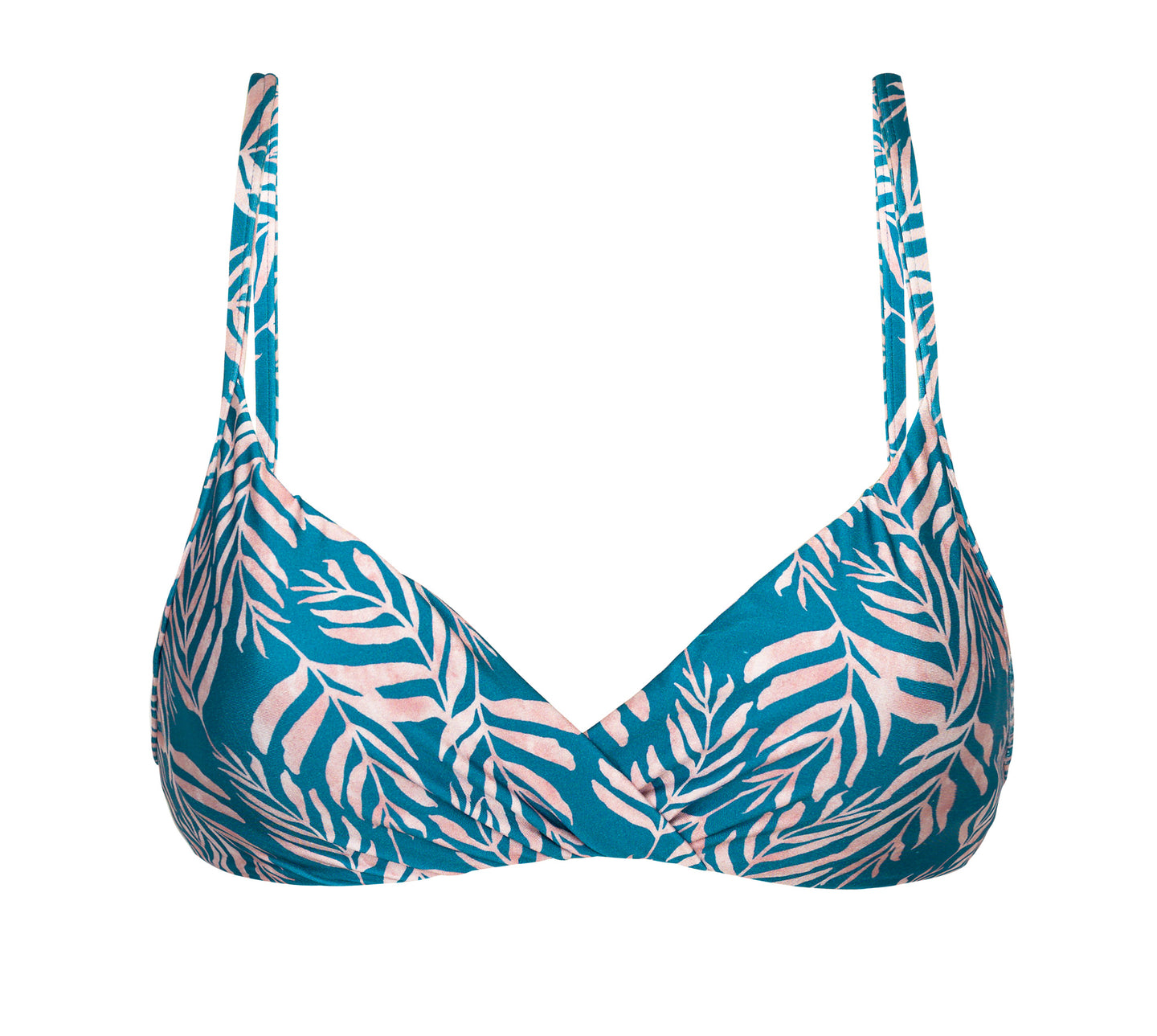 Product Front: Rio De Sol Reggiseno Top Palms-Blue Balconet-Inv
