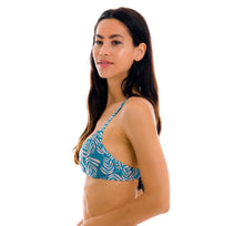 Carica l&#39;immagine nel visualizzatore di Gallery, Image 08: Rio De Sol Reggiseno Top Palms-Blue Balconet-Inv
