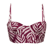 Carica l&#39;immagine nel visualizzatore di Gallery, Product Front: Rio De Sol Reggiseno Top Palms-Vine Balconet-Anna
