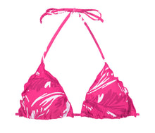 Carica l&#39;immagine nel visualizzatore di Gallery, Product Front: Rio De Sol Reggiseno Top Pink-Palms Frufru

