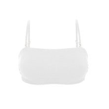 Carica l&#39;immagine nel visualizzatore di Gallery, Product Front: Rio De Sol Reggiseno Top Sand-White Bandeau-Reto

