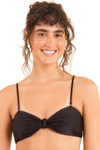 Carica l&#39;immagine nel visualizzatore di Gallery, Gallery: Rio De Sol Reggiseno Top Shimmer-Black Bandeau-Joy

