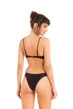 Carica l&#39;immagine nel visualizzatore di Gallery, Model Back: Rio De Sol Reggiseno Top Shimmer-Black Bandeau-Joy
