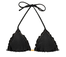 Carica l&#39;immagine nel visualizzatore di Gallery, Product Front: Rio De Sol Reggiseno Top Shimmer-Black Frufru
