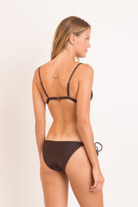 Model Back: Rio De Sol Reggiseno Top Shimmer-Coffee Tri-Fixo