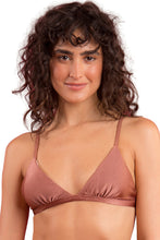 Carica l&#39;immagine nel visualizzatore di Gallery, Gallery: Rio De Sol Reggiseno Top Shimmer-Copper Tri-Fixo
