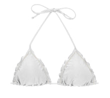 Carica l&#39;immagine nel visualizzatore di Gallery, Product Front: Rio De Sol Reggiseno Top Shimmer-White Frufru
