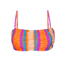 Carica l&#39;immagine nel visualizzatore di Gallery, Product Front: Rio De Sol Reggiseno Top Stripes Bandeau-Reto
