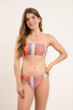 Carica l&#39;immagine nel visualizzatore di Gallery, Model Front: Rio De Sol Reggiseno Top Stripes Bandeau-Reto

