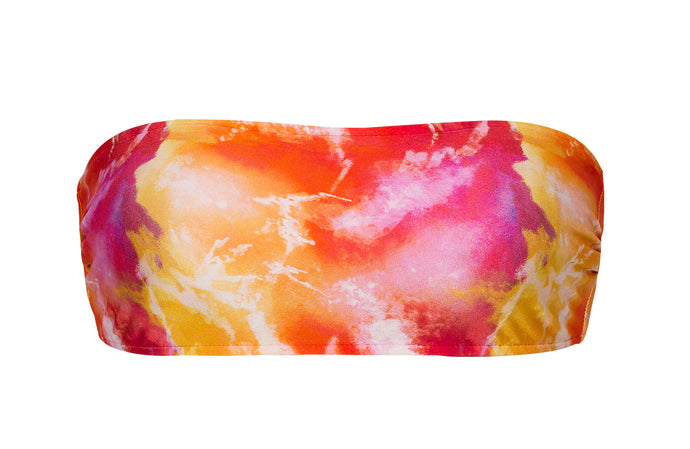 Product Front: Rio De Sol Reggiseno Top Tiedye-Red Bandeau-Reto