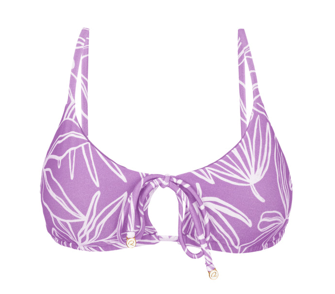 Product Front: Rio De Sol Reggiseno Top Trail-Purple Tank-Tie