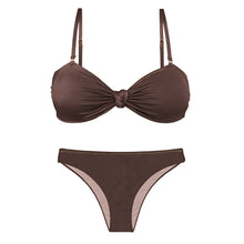 Carica l&#39;immagine nel visualizzatore di Gallery, Set Shimmer-Coffee Bandeau-Joy Essential
