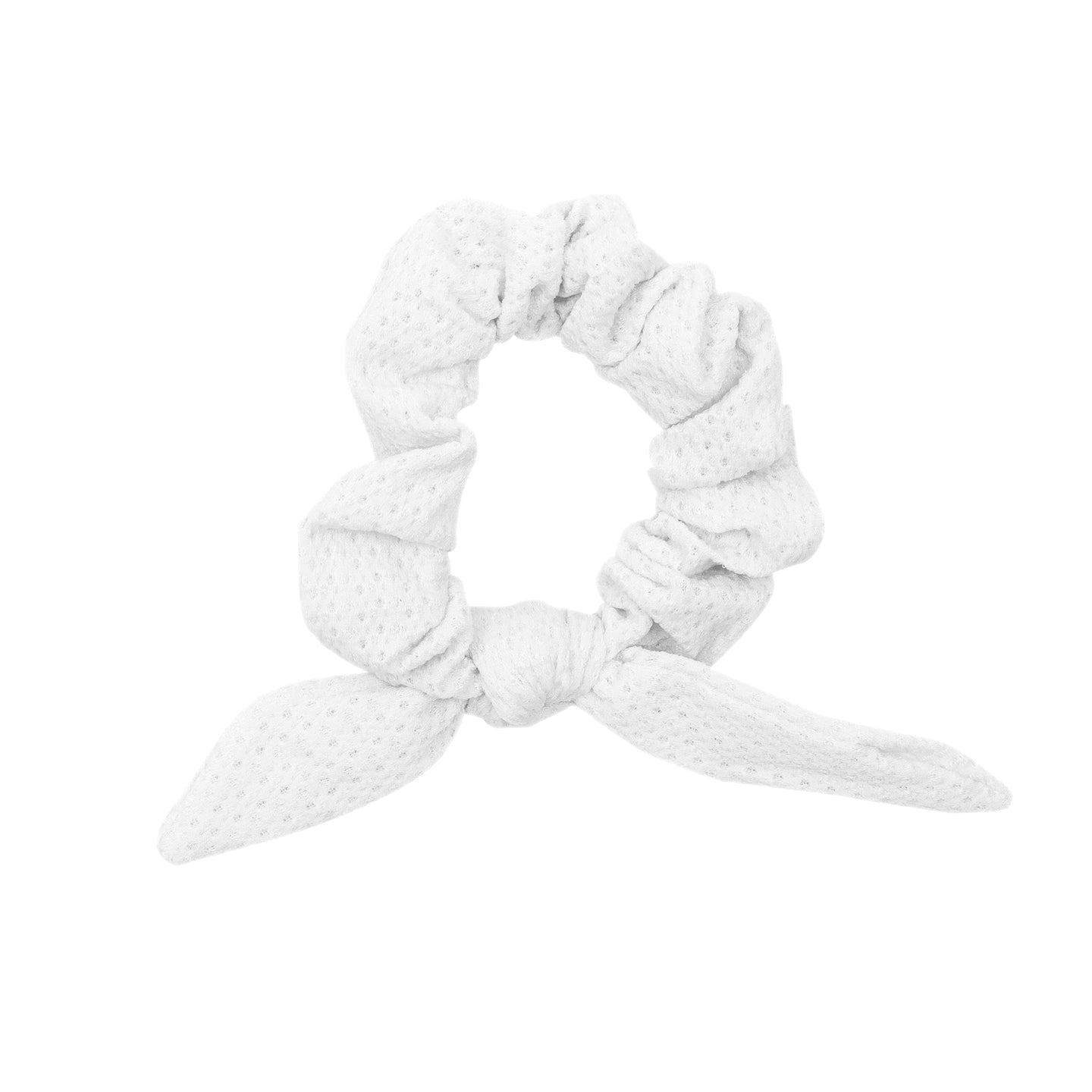 Bora-White Scrunchie