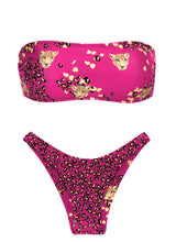 Carica l&#39;immagine nel visualizzatore di Gallery, Set Roar-Pink Bandeau-Reto High-Leg
