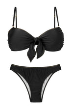 Carica l&#39;immagine nel visualizzatore di Gallery, Set Shimmer-Black Bandeau-No Essential
