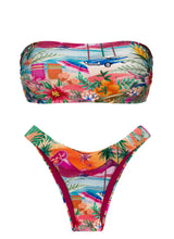 Carica l&#39;immagine nel visualizzatore di Gallery, Set Sunset Bandeau-Reto High-Leg
