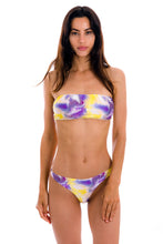 Carica l&#39;immagine nel visualizzatore di Gallery, Set Tiedye-Purple Bandeau-Reto Fio
