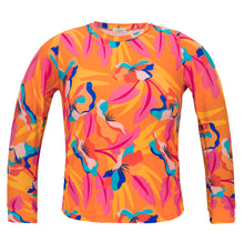 Carica l&#39;immagine nel visualizzatore di Gallery, Top Orange-Bloom Rash-Guard
